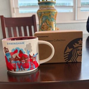 Starbucks Birmingham Mug with Red and Blue Design